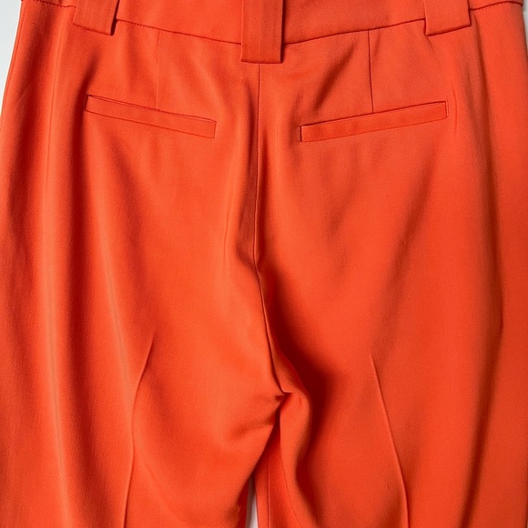 NEW! A.L.C. Kennedy Trouser Pants Clementine Orange Straight Legs - Picture 8 of 8